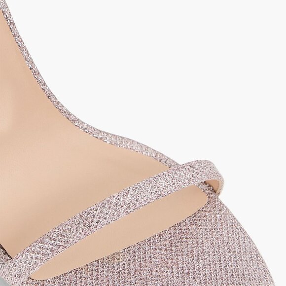 STUART WEITZMAN Nudistcurve Textured Ankle Strap Sandals - Picture 5 of 13